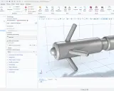 Interfaccia di LiveLink per AutoCAD, un'alternativa ad AutoCAD per la modellazione 3D, con un modello di elettrodo pacemaker visualizzato.