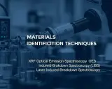 Tecniche di identificazione dei materiali, con un focus su XRF e spettroscopia per un'identificazione positiva.