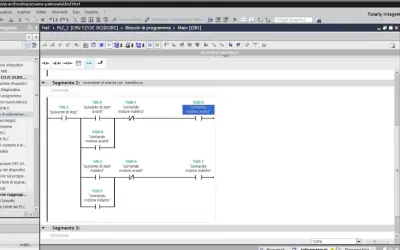 Programmatore PLC: uno stipendio interessante per chi progetta logiche di automazione. L'immagine mostra un software di programmazione PLC.