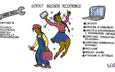 Identikit ingegnere meccatronico: competenze tecniche (meccanica, robotica, industria 4.0) e soft skills per l'industria metalmeccanica.