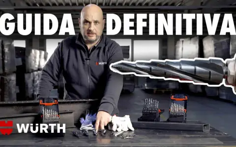 Guida definitiva per forare acciaio inox con punte Würth. L'esperto mostra gli strumenti necessari.