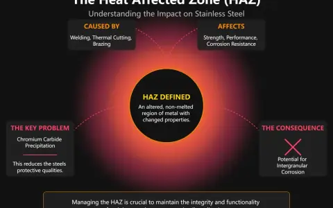 La zona termicamente alterata (ZTA) da saldatura è un'area metallica modificata che impatta resistenza e corrosione.