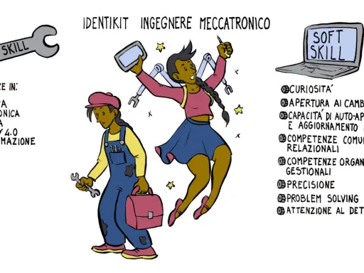 Identikit ingegnere meccatronico: competenze tecniche (meccanica, robotica, industria 4.0) e soft skills per l'industria metalmeccanica.