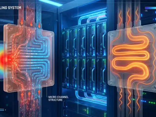 Confronto tra sistemi di raffreddamento a liquido: il rame dissipa il calore rapidamente, mentre l'alluminio mostra una diffusione termica più lenta.