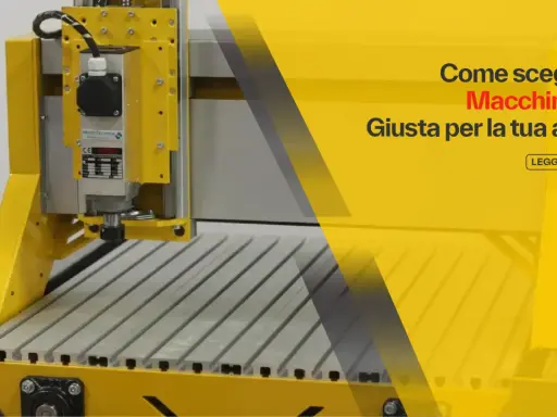Macchina CNC gialla, ideale per la tua azienda. Scopri come scegliere quella giusta con il nostro articolo.