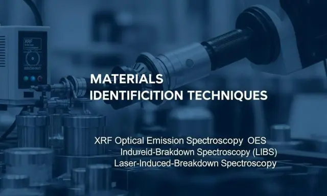 Tecniche di identificazione dei materiali, con un focus su XRF e spettroscopia per un'identificazione positiva.